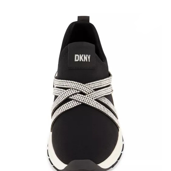 DKNY Slip On Sneakers Color Black, Size 5 Big Girl'sStyle DKN813-1 - Picture 4 of 8